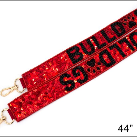 BULLDOGS Beaded Bag Strap - Picture 1 of 1